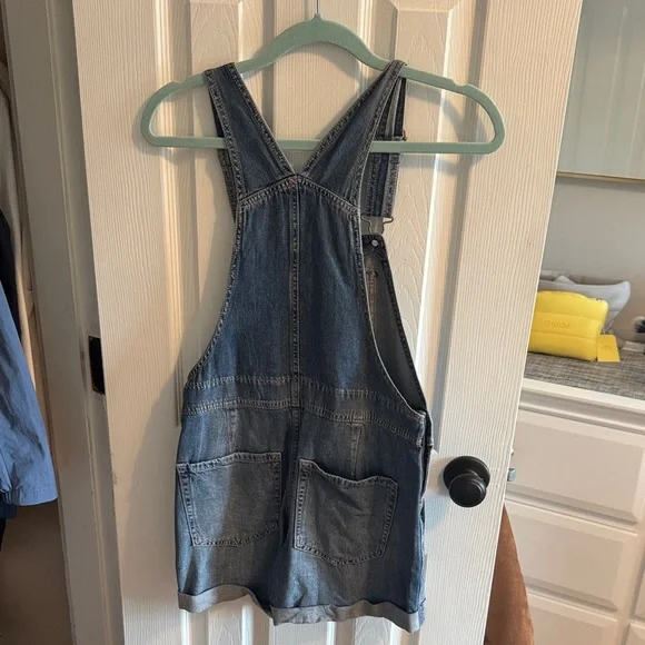 Hollister Blue Denim Overalls - Picture 2 of 6